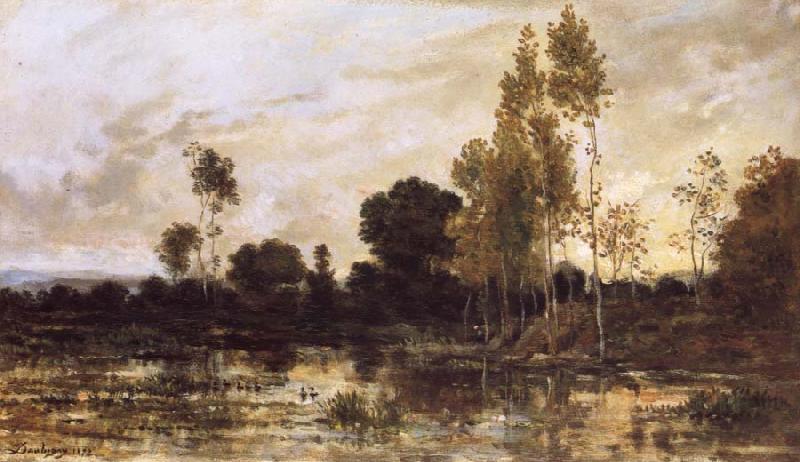 Charles Francois Daubigny Alders oil painting image